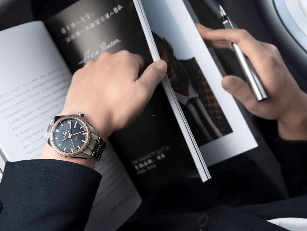 Rado,HyperChrome 44mm,44mm,Stainless Steel,Black,Automatic,Dule Time,In-house Caliber,R32050163