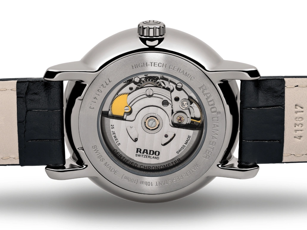 Rado,DiaMaster 43mm,43mm,Ceramic,Black,Automatic,Day,In-house Caliber,R14053106