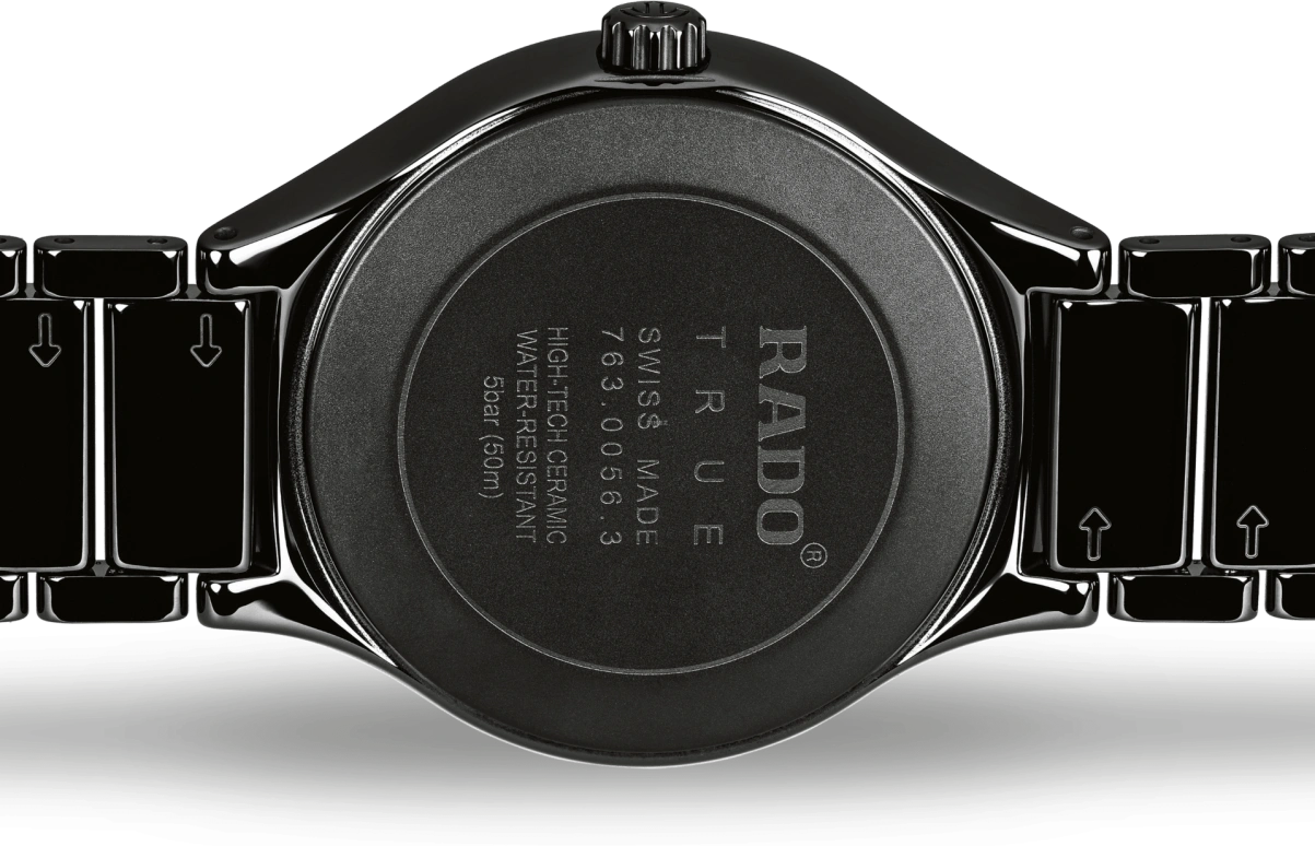 Rado,True Round 40mm,40mm,Ceramic,Black,Automatic,Day,80hours,R27056152