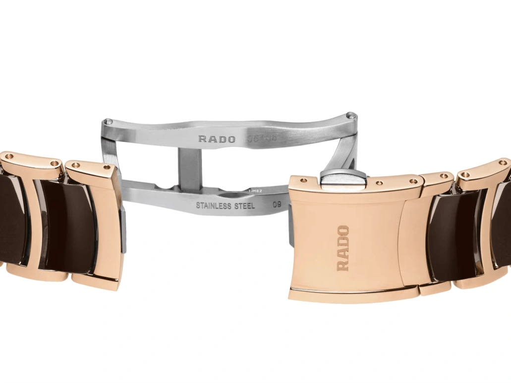 Rado,Centrix 41mm,41mm,Stainless Steel,Brown,Quartz,Chronograph,Day,Anti-magnetic,R30212302