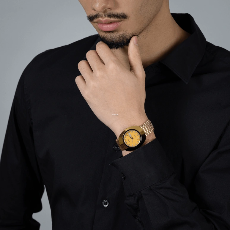 Rado,The Original 35.10mm,35.10mm,Stainless Steel,Gold,Quartz,Date,Day,R12393633