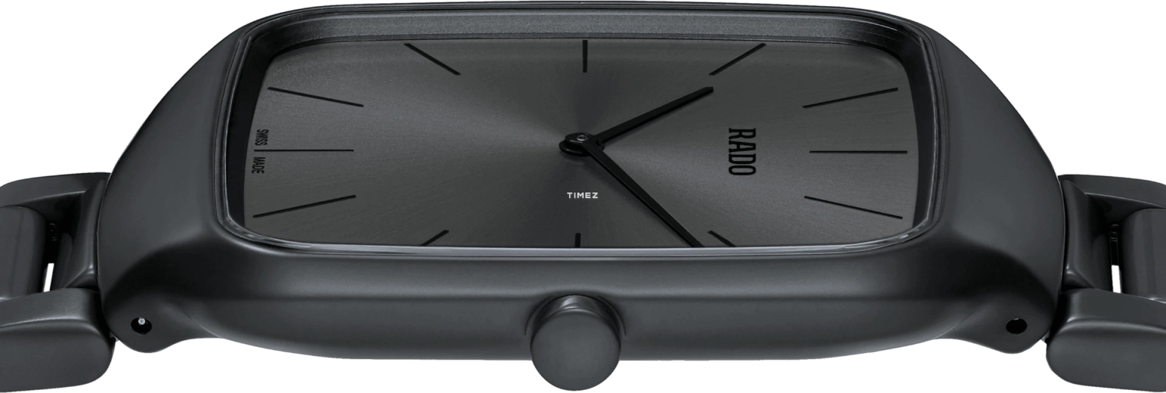 Rado,True Square 37mm,37mm,Ceramic,Black,Quartz,In-house Caliber,Sapphire,Crystal Glass,R27062152