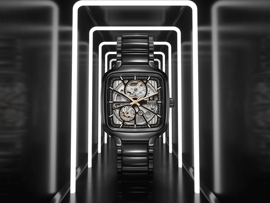 Rado,True Square 38x44.20mm,38x44.20mm,Ceramic,Black,Automatic,80hours,In-house Caliber,R27086162