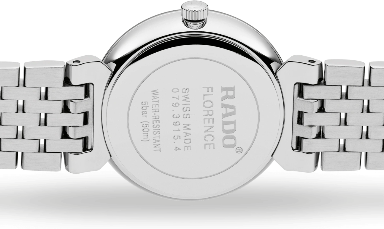 Rado,Florence 30mm,30mm,Stainless Steel,White,Quartz,Day,In-house Caliber,R48913013