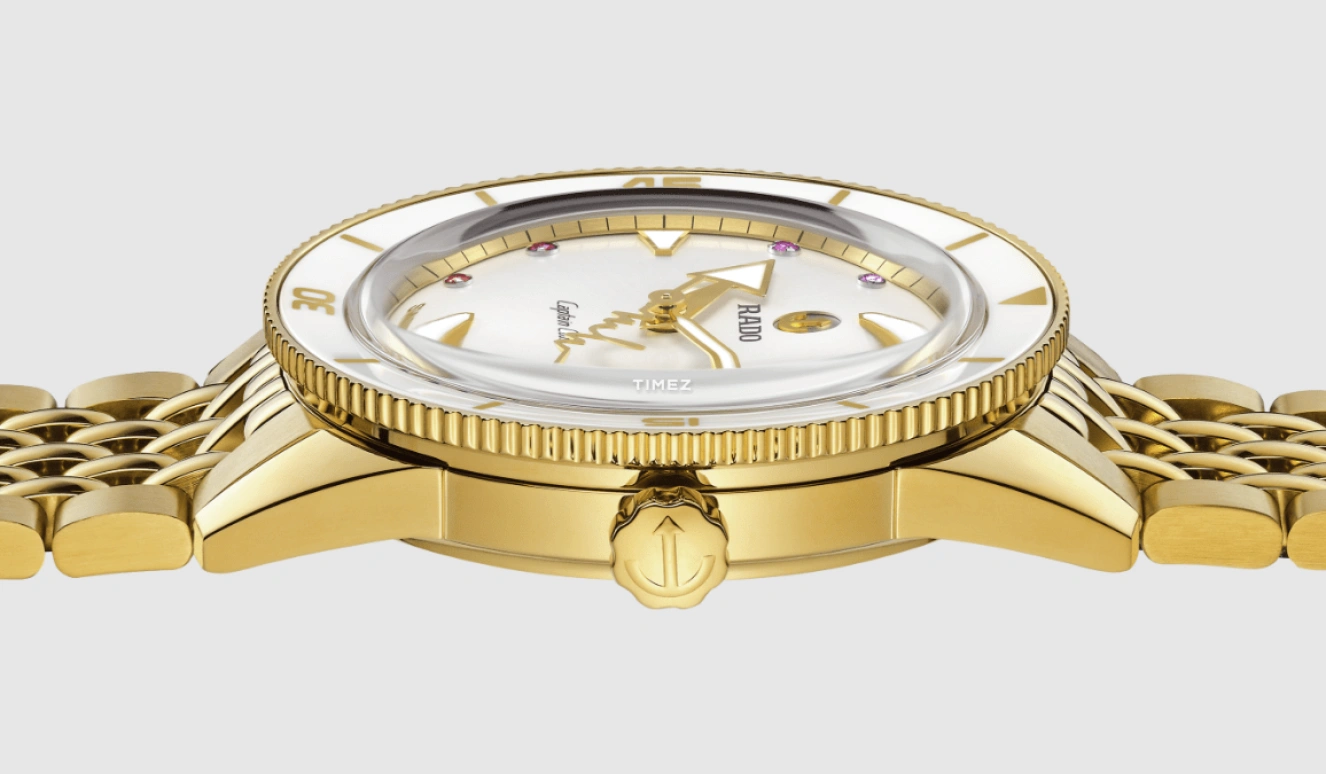 Rado,Captain Cook 37mm,37mm,Ceramic,Stainless Steel,White,Automatic,Day,80hours,R32117708
