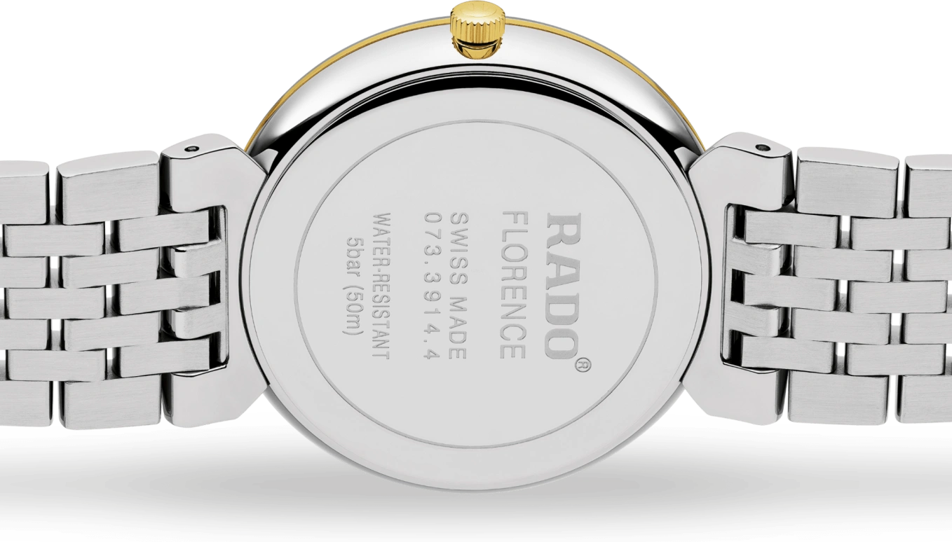 Rado,Florence 38mm,38mm,Stainless Steel,Black,Quartz,Day,In-house Caliber,R48912153