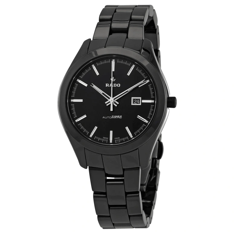 Rado,HyperChrome 36mm,36mm,Ceramic,Stainless Steel,Black,Automatic,Day,38hours,R32260152