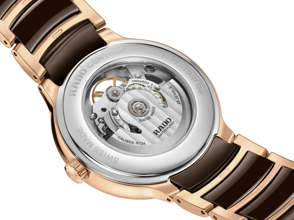 Rado,Centrix 39.50mm,39.50mm,Stainless Steel,Brown,Automatic,Anti-magnetic,In-house Caliber,R30028902
