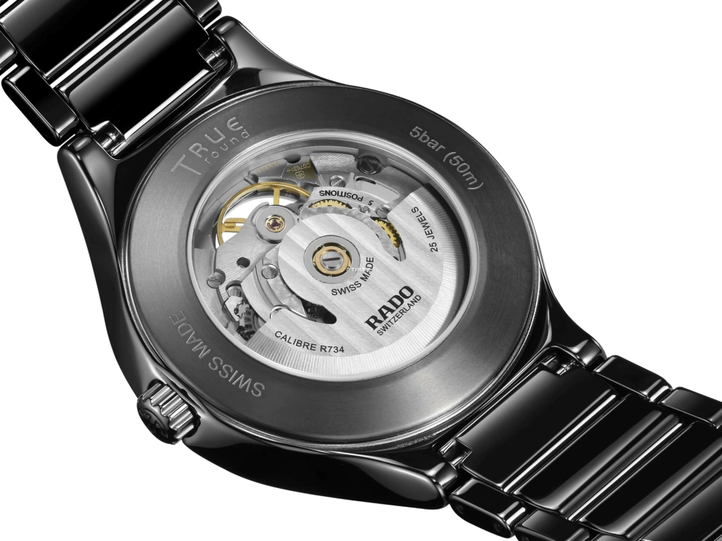 Rado,True Round 40mm,40mm,Ceramic,Black,Automatic,80hours,In-house Caliber,R27107172