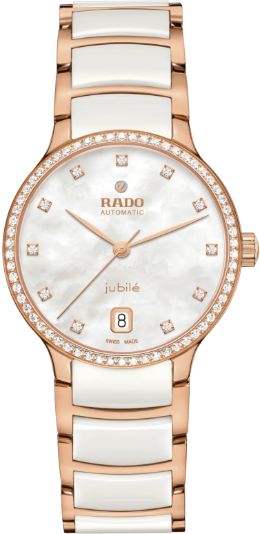 Rado,Centrix 35mm,35mm,Stainless Steel,White,Automatic,Day,80hours,R30230902