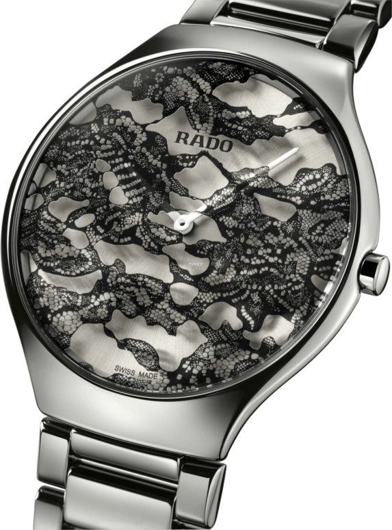 Rado,True Thinline 39mm,39mm,Ceramic,Titanium,Grey,Automatic,In-house Caliber,Sapphire,Crystal Glass,R27010112