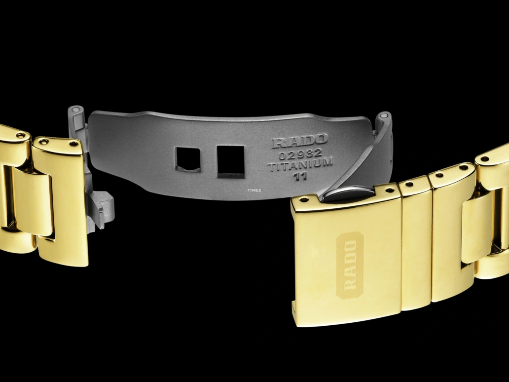 Rado,Other 35mm,35mm,Peek,Gold,Black,Automatic,Sapphire,Crystal Glass,Oval,R12413474