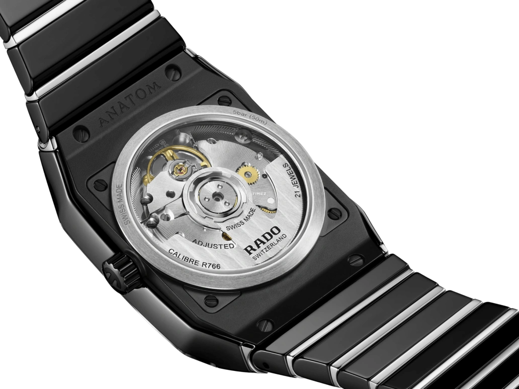Rado,Anatom 32.50mm,32.50mm,Ceramic,Black,Automatic,Day,72hours,R10201712