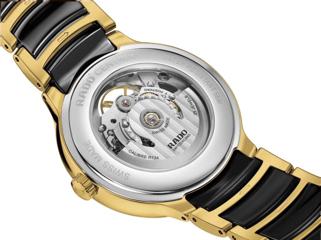 Rado,Centrix 39.50mm,39.50mm,Stainless Steel,Green,Black,Automatic,In-house Caliber,Sapphire,Crystal Glass,R30008302