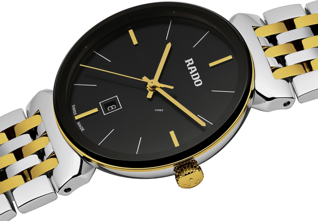 Rado,Florence 30mm,30mm,Stainless Steel,Black,Quartz,Day,In-house Caliber,R48913153