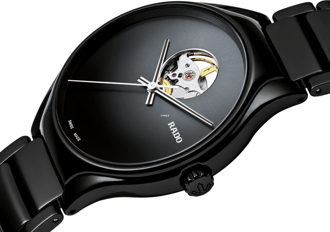 Rado,True Round 40mm,40mm,Ceramic,Black,Automatic,80hours,In-house Caliber,R27107152
