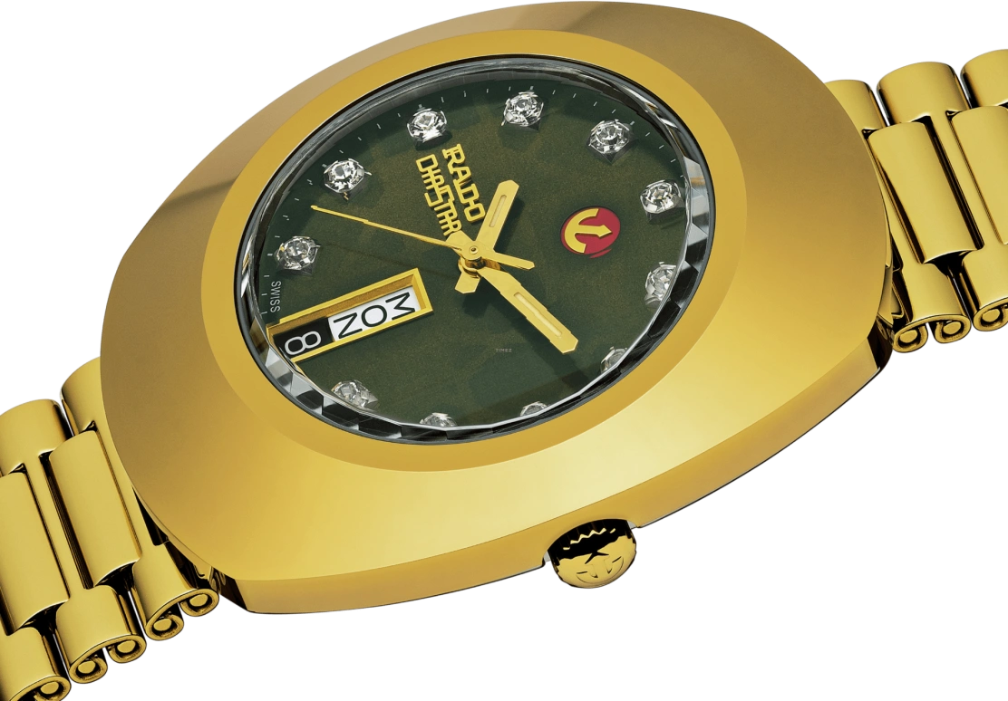 Rado,The Original 35mm,35mm,Stainless Steel,Green,Automatic,Date,Day,R12413533