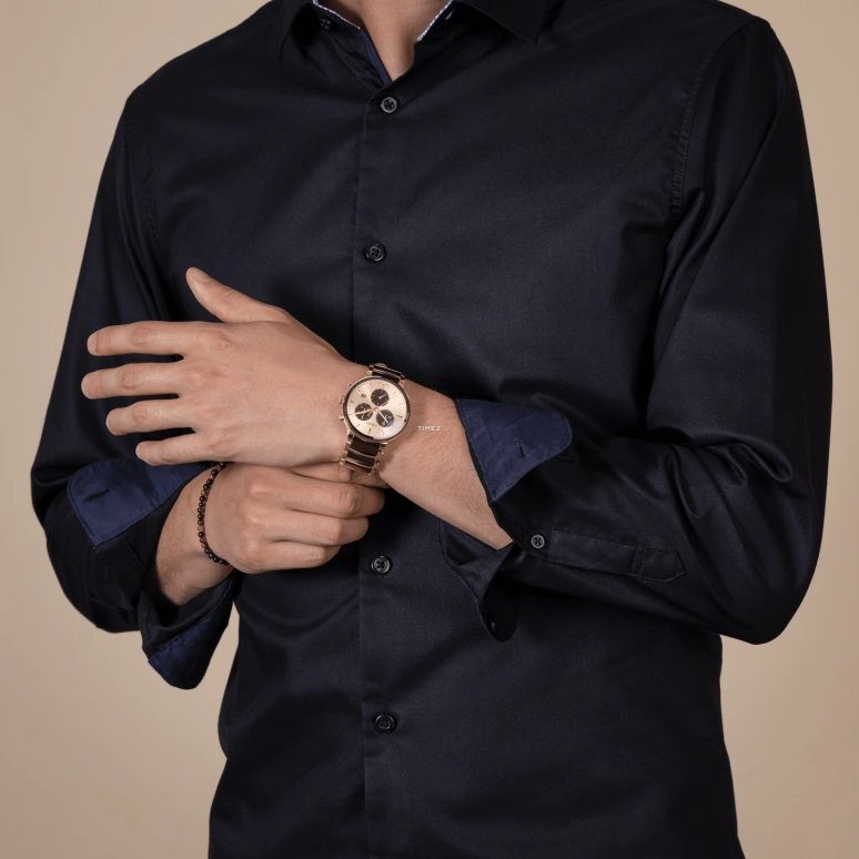 Rado,Centrix 41mm,41mm,Stainless Steel,Ceramic,Champagne,Brown,Quartz,Chronograph,Day,Anti-magnetic,R30212402
