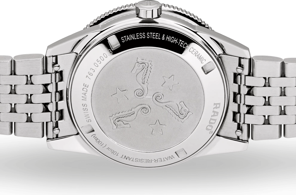 Rado,Captain Cook 37mm,37mm,Stainless Steel,Ceramic,White,Automatic,Day,80hours,R32500718