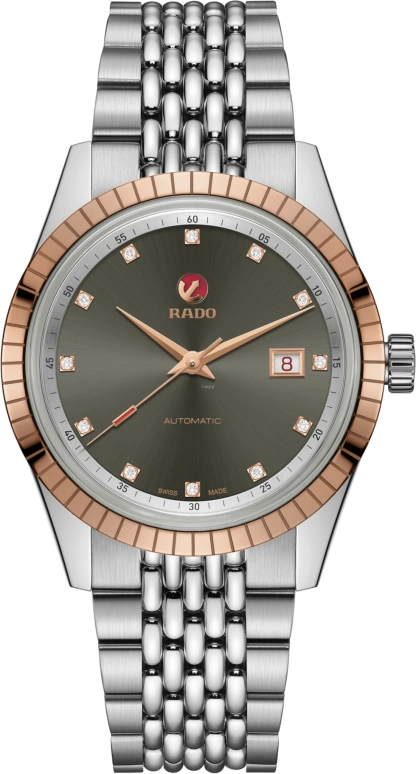 Rado,Tradition 42mm,42mm,Stainless Steel,Grey,Automatic,Day,80hours,R33100703