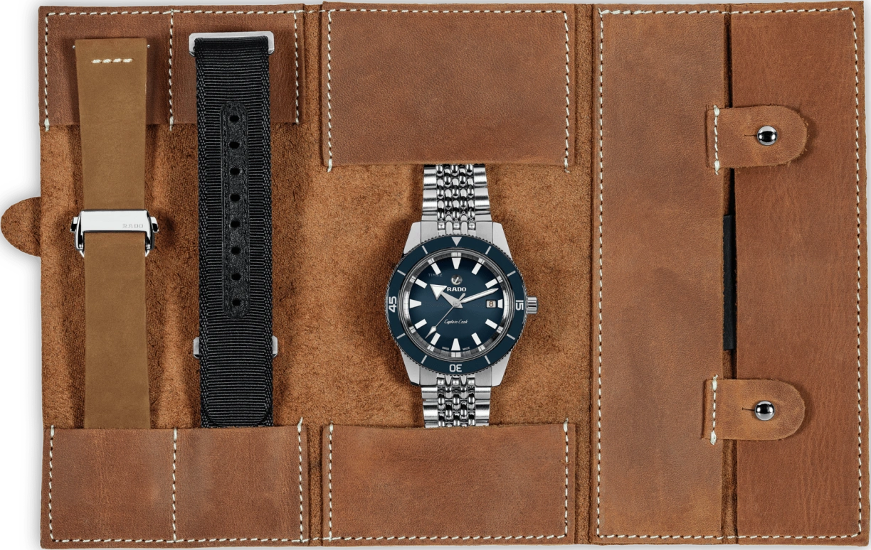 Rado,Captain Cook 42mm,42mm,Ceramic,Stainless Steel,Black,Automatic,Date,Anti-magnetic,R32505208
