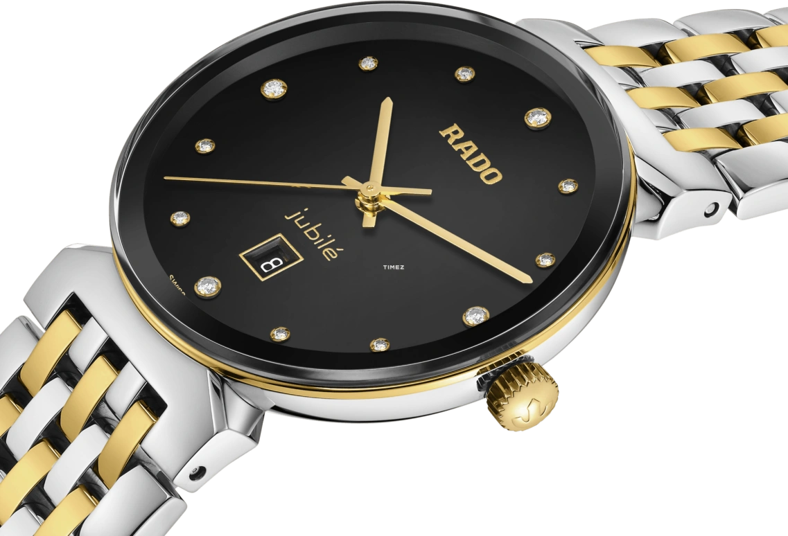 Rado,Florence 30mm,30mm,Stainless Steel,Black,Quartz,Day,In-house Caliber,R48913743