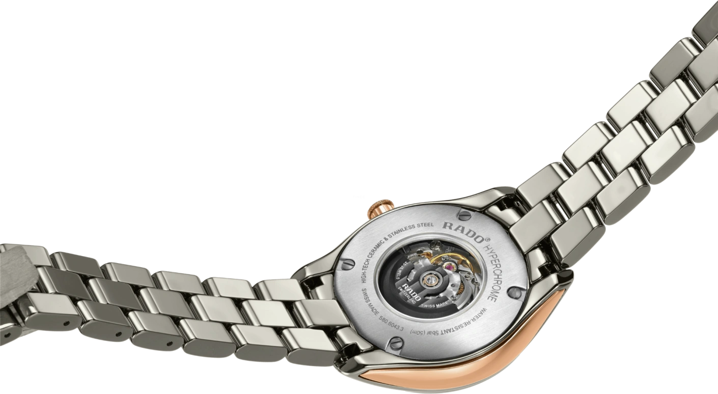 Rado,HyperChrome 36mm,36mm,Ceramic,Pink,Automatic,Day,44hours,R32043712