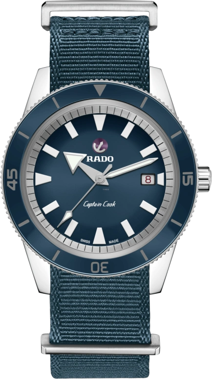 Rado,Captain Cook 42mm,42mm,Ceramic,Stainless Steel,Black,Automatic,Date,Anti-magnetic,R32505208