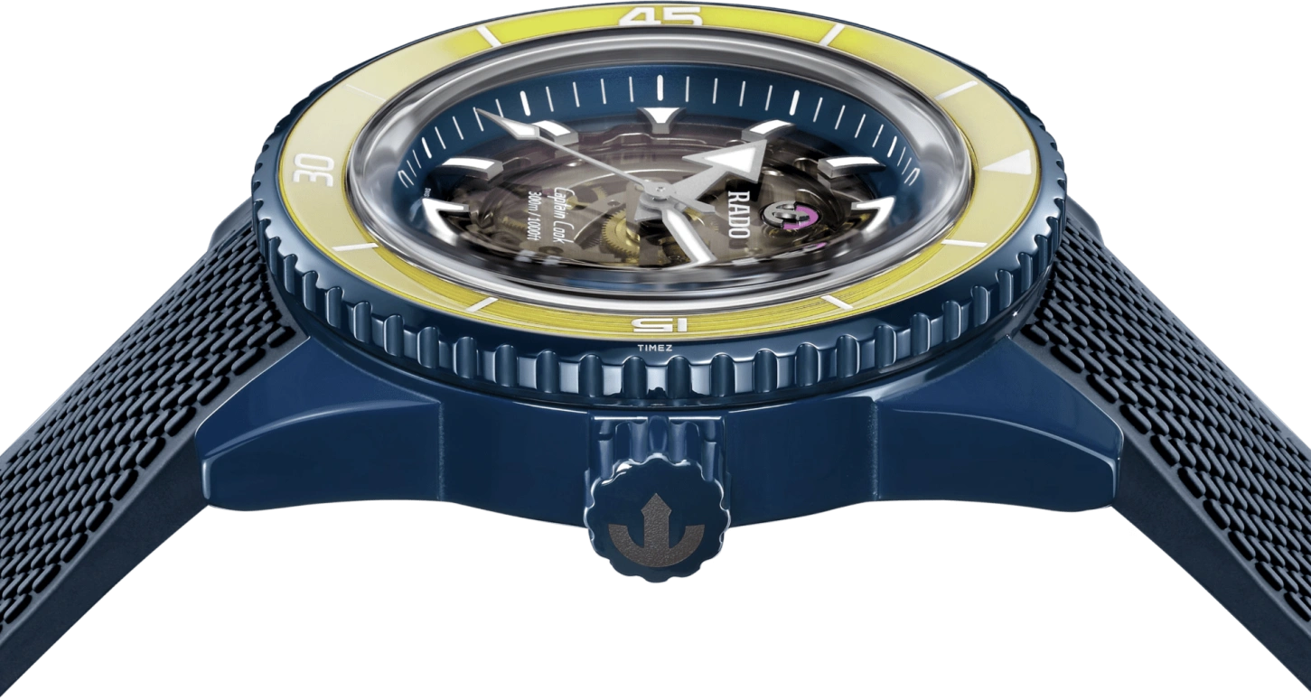 Rado,Captain Cook 43mm,43mm,Ceramic,Transparent,Automatic,Anti-magnetic,80hours,R32152208