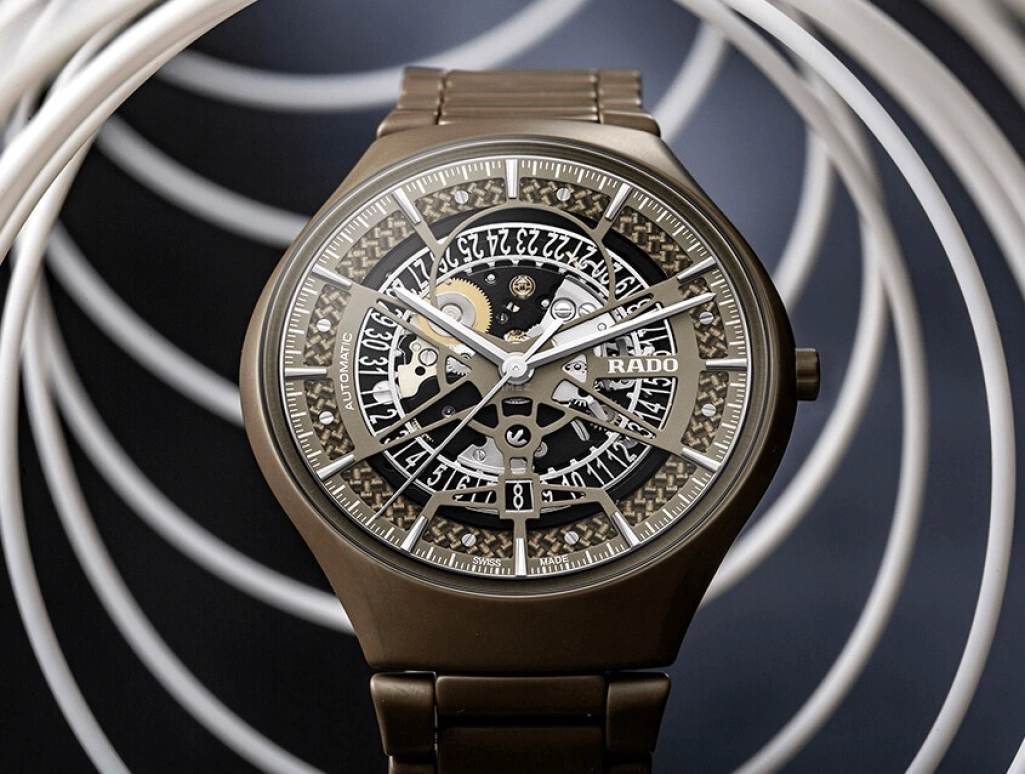 Rado,True Thinline 40mm,40mm,Ceramic,Green,Skeleton,Automatic,Day,64hours,R27112312