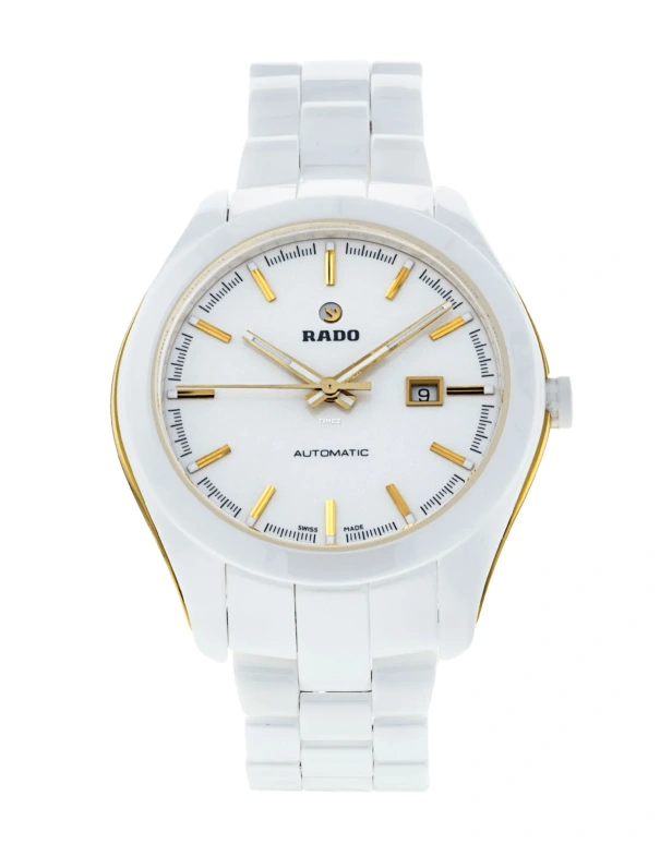 Rado,HyperChrome 36mm,36mm,Ceramic,Stainless Steel,White,Automatic,Day,38hours,R32257012