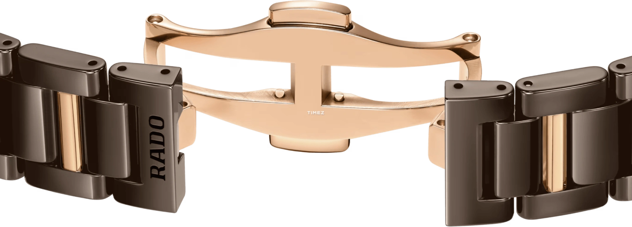 Rado,Coupole 31mm,31mm,Ceramic,Brown,Quartz,Day,In-house Caliber,R22242703