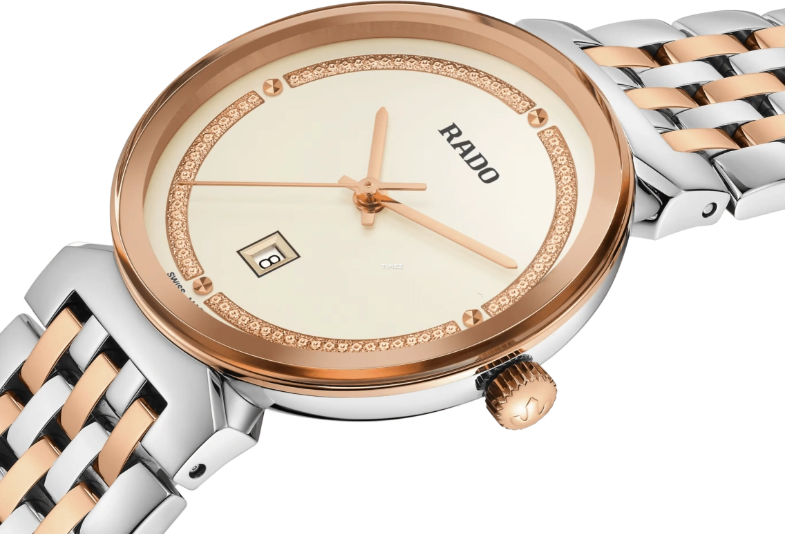 Rado,Florence 30mm,30mm,Stainless Steel,Cream,Quartz,Day,In-house Caliber,R48913403