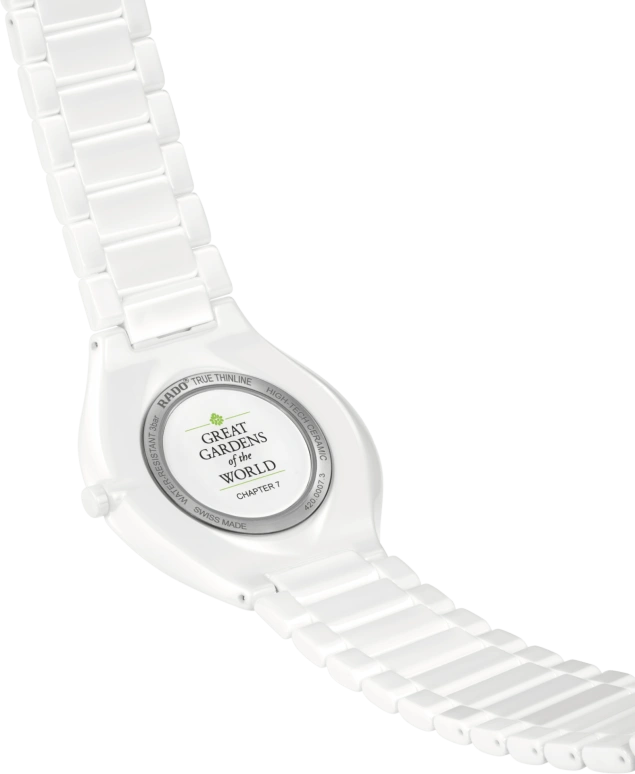 Rado,True Thinline 39mm,39mm,Ceramic,White,Quartz,In-house Caliber,Sapphire,Crystal Glass,R27007032