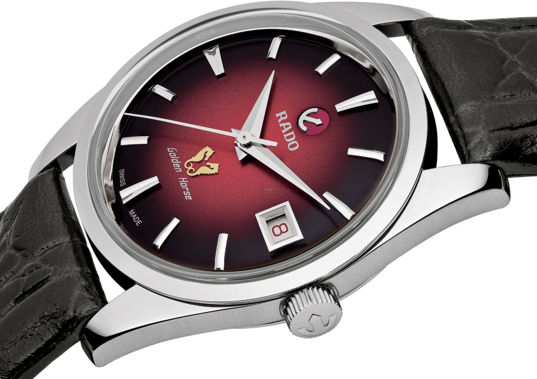 Rado,Tradition 36.50mm,36.50mm,Stainless Steel,Red,Black,Automatic,Day,In-house Caliber,R33930355
