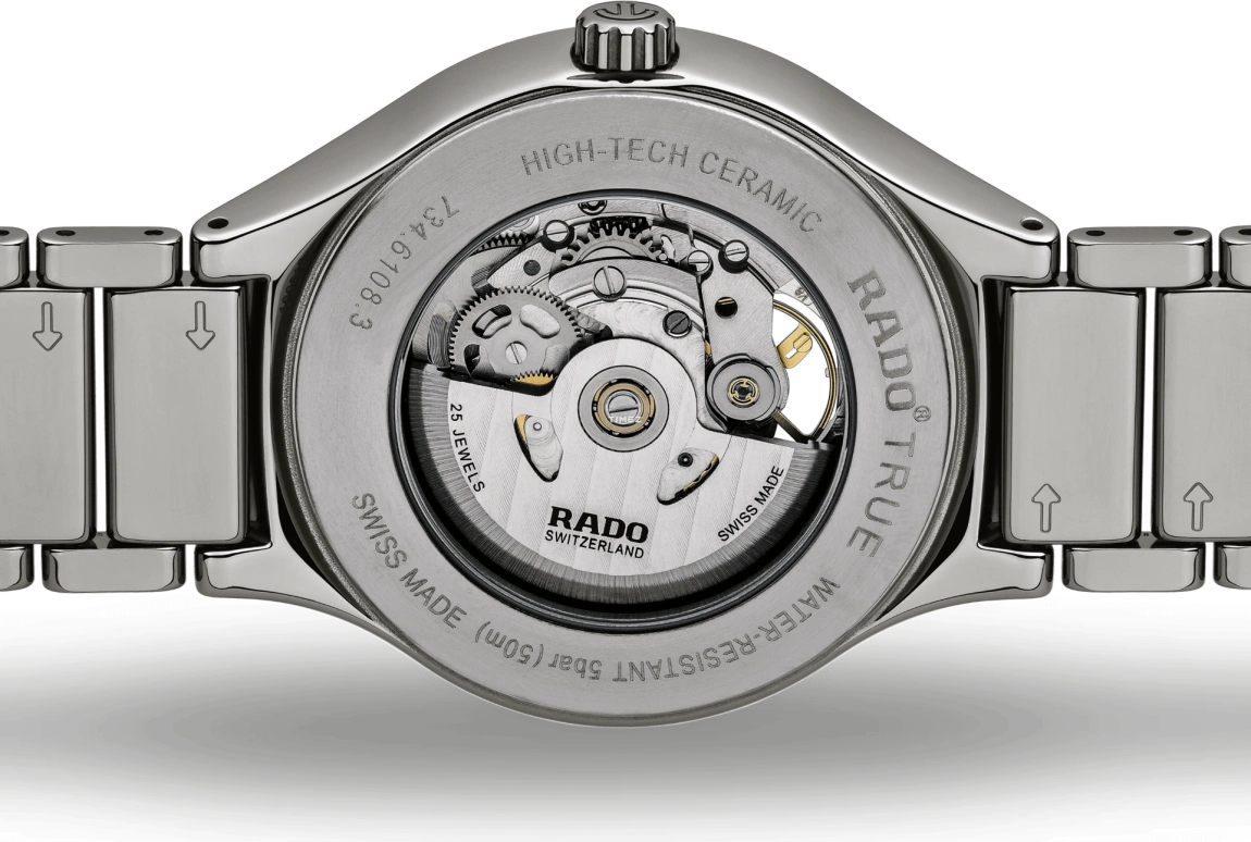 Rado,True Round 40mm,40mm,Ceramic,Titanium Gold,Green,Automatic,80hours,In-house Caliber,R27108312