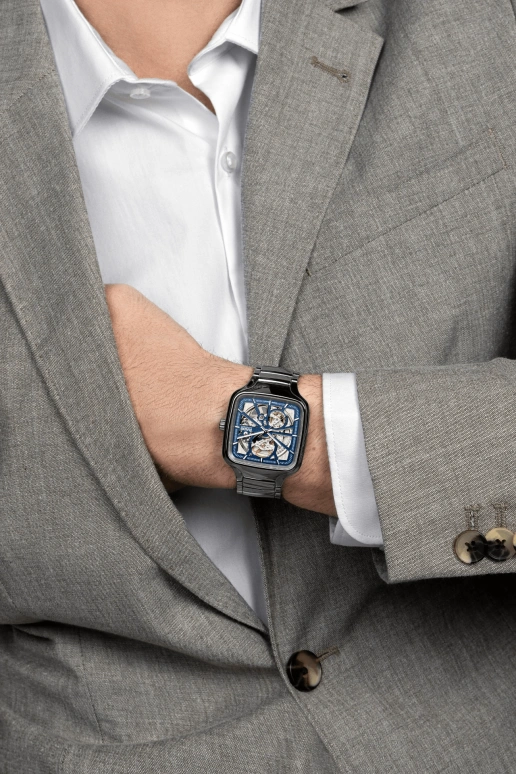 Rado,True Square 38x44.20mm,38x44.20mm,Ceramic,Blue,Automatic,80hours,In-house Caliber,R27083202