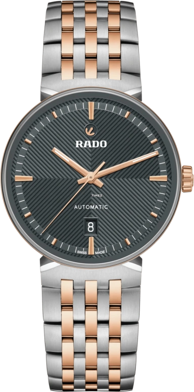 Rado,Florence 39mm,39mm,Stainless Steel,Grey,Automatic,Day,80hours,R48903103