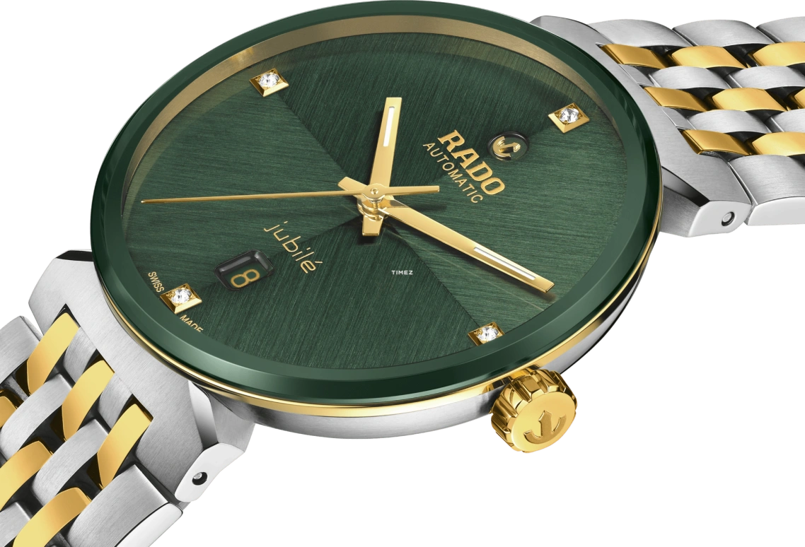 Rado,Florence 39mm,39mm,Stainless Steel,Green,Automatic,Day,Anti-magnetic,R48903723