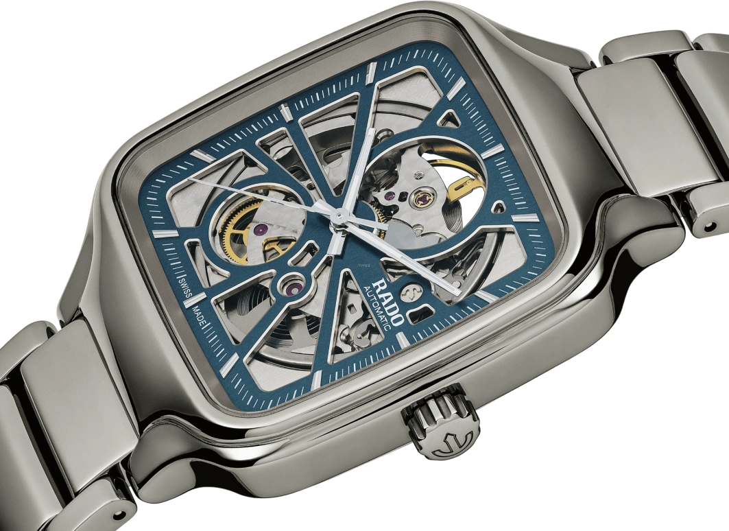 Rado,True Square 38x44.20mm,38x44.20mm,Ceramic,Blue,Automatic,80hours,In-house Caliber,R27083202
