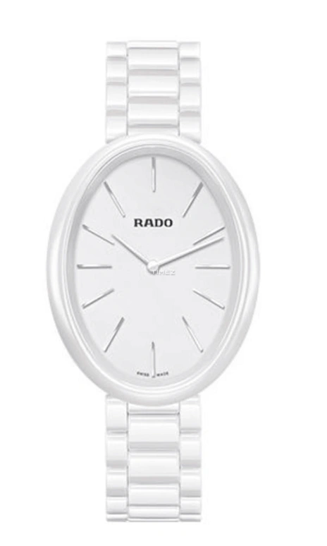 Rado,Esenza 33mm,33mm,Ceramic,White,Quartz,In-house Caliber,Sapphire,Crystal Glass,R53092012