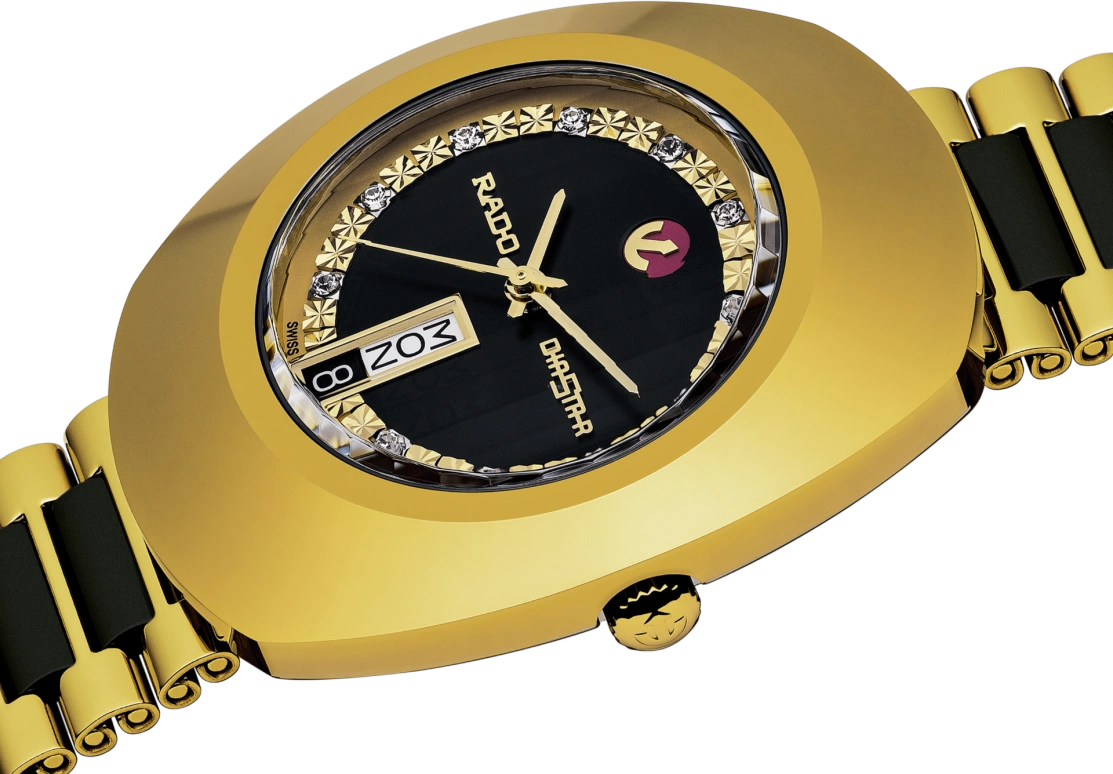 Rado,The Original 35mm,35mm,Stainless Steel,Black,Automatic,Date,Day,R12413584
