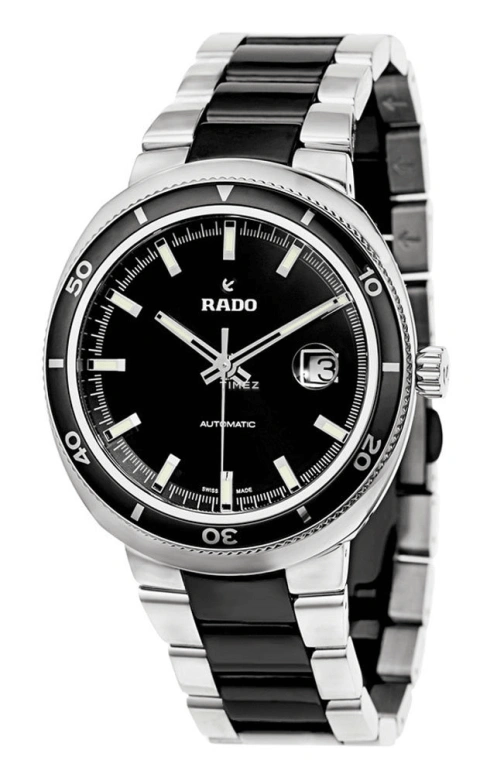 Rado,Oval 42mm,42mm,Ceramic,Stainless Steel,Black,Automatic,Day,42hours,R15959152