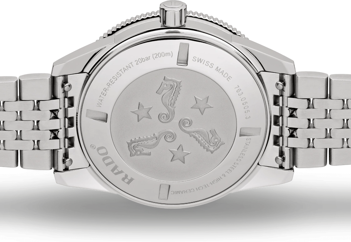 Rado,Captain Cook 42mm,42mm,Ceramic,Stainless Steel,Blue,Automatic,Date,Anti-magnetic,R32505203