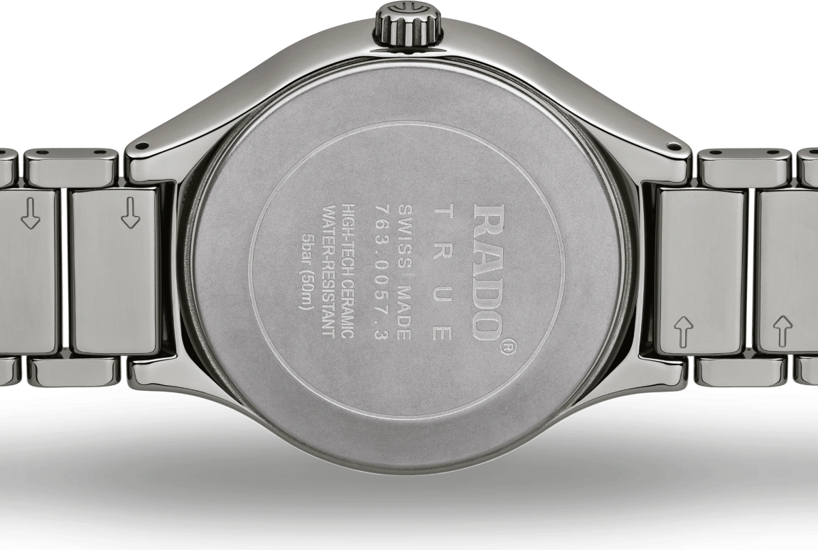 Rado,True Round 40mm,40mm,Ceramic,Black,Automatic,Day,80hours,R27057732
