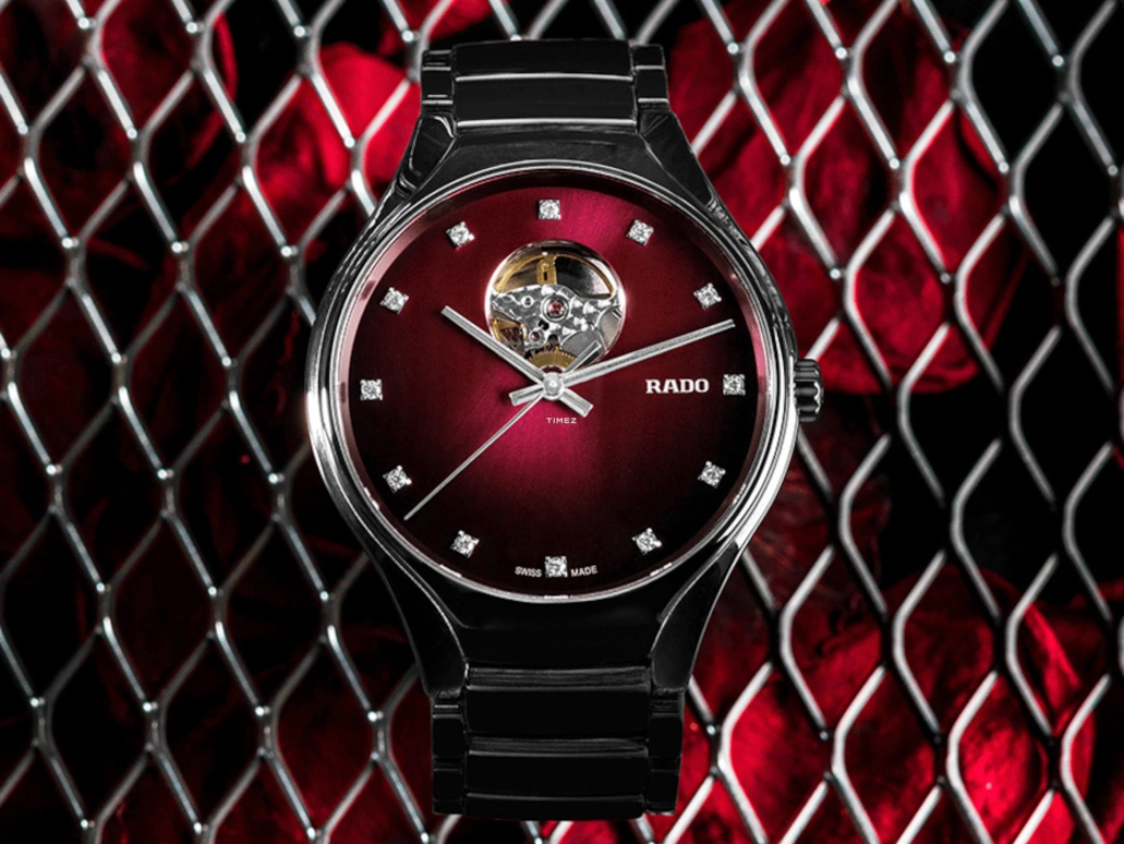 Rado,True Round 40mm,40mm,Ceramic,Gradient,Red,Automatic,In-house Caliber,Sapphire,R27107742