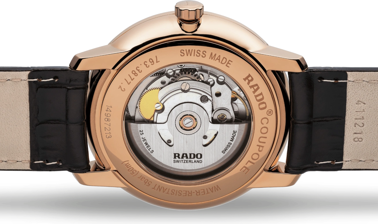 Rado,Coupole 41mm,41mm,Stainless Steel,White,Automatic,Day,In-house Caliber,R22877025