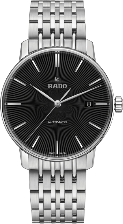 Rado,Coupole 37.70mm,37.70mm,Stainless Steel,Black,Automatic,Day,In-house Caliber,R22860154