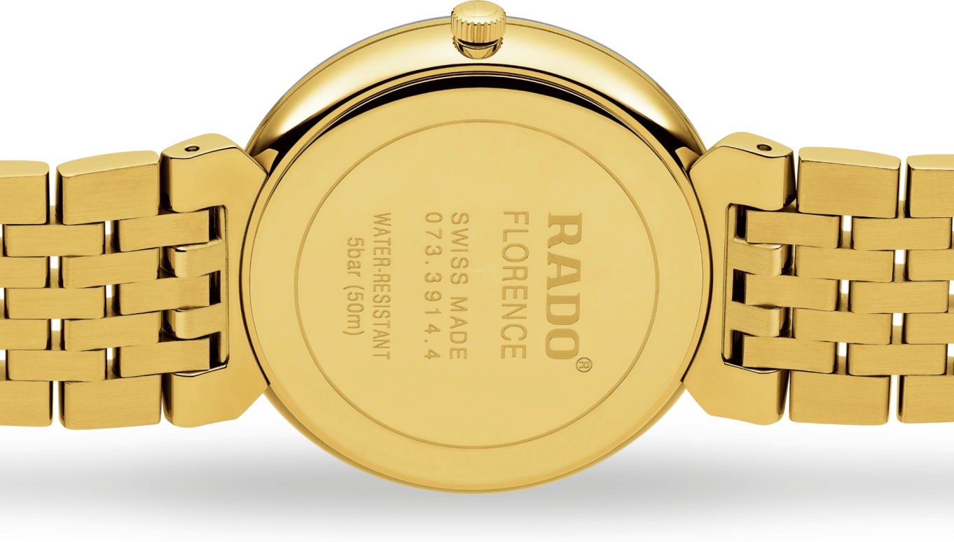 Rado,Florence 38mm,38mm,Stainless Steel,Black,Quartz,Day,In-house Caliber,R48914703