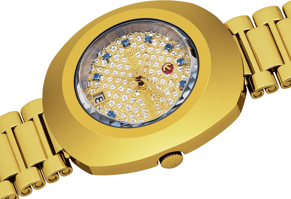 Rado,The Original 27.30mm,27.30mm,Stainless Steel,Gold,Automatic,Day,44hours,R12416393